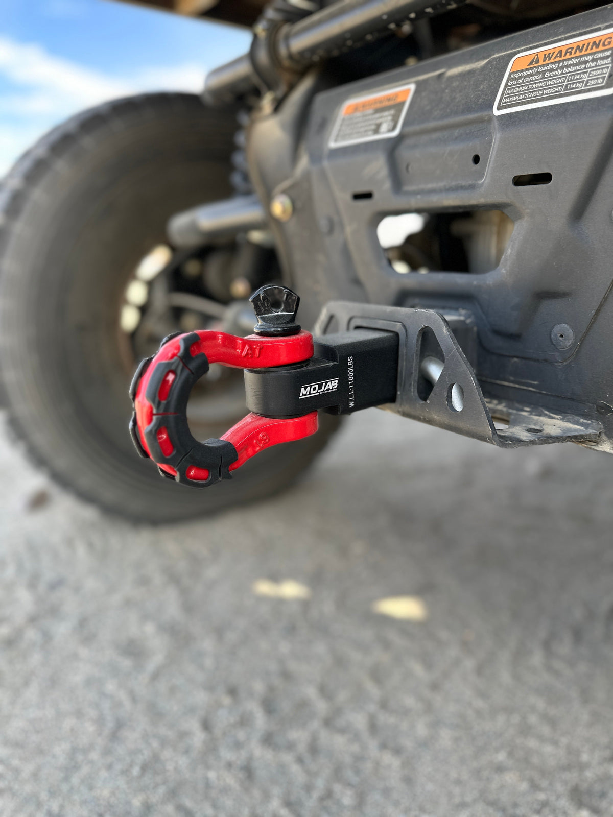 MOJAB Offroad 2 in Hitch Receiver with D-Shackle — product detail image 6