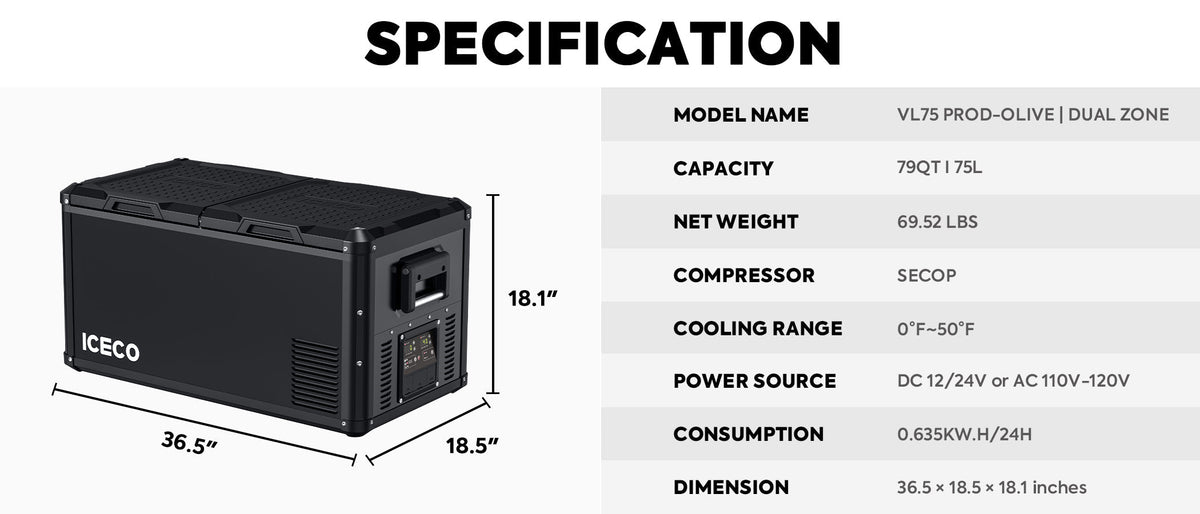 ICECO VL75ProD 75L Fridge Freezer — product detail image 10